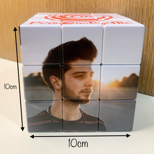 10x10cm Personalised Photo Cube with Personalised Stand , Add up to 6 Photos, Perfect Gift for all Occasions