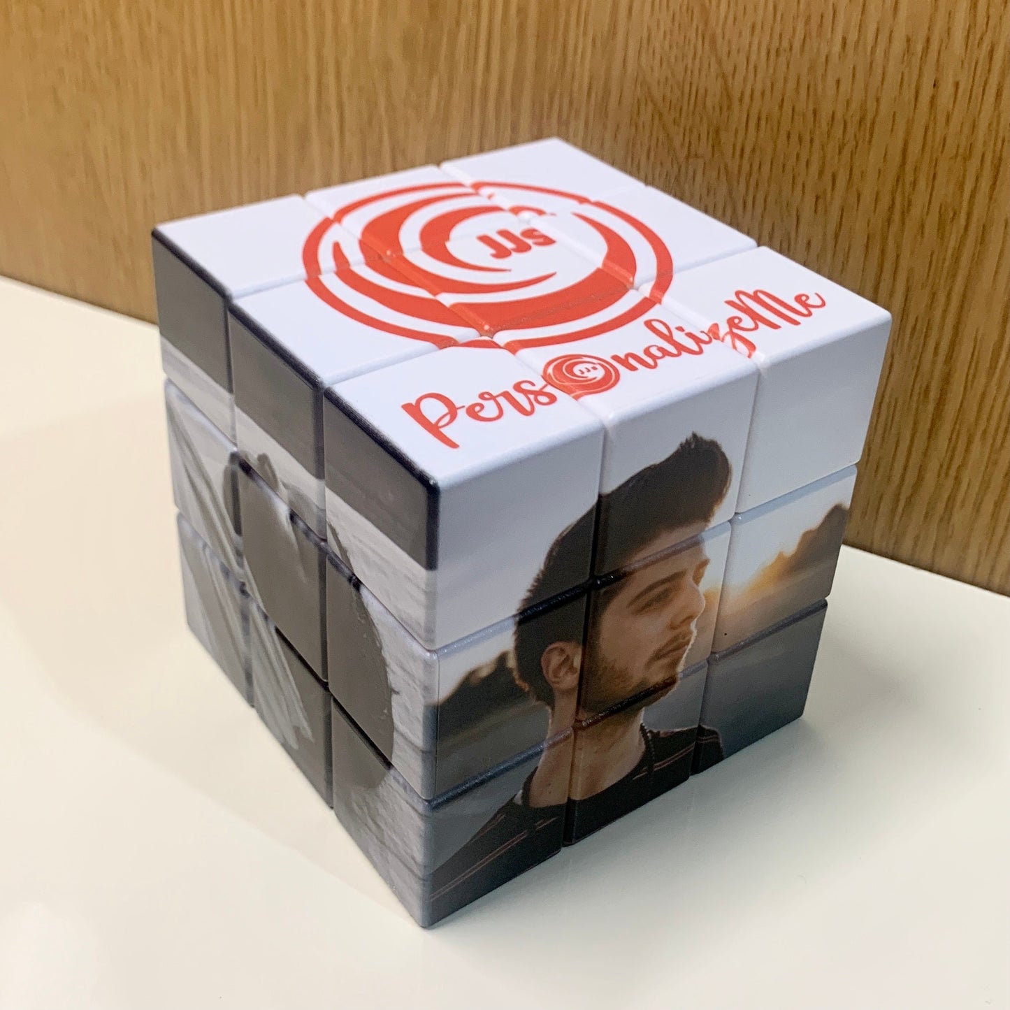 10x10cm Personalised Photo Cube with Personalised Stand , Add up to 6 Photos, Perfect Gift for all Occasions