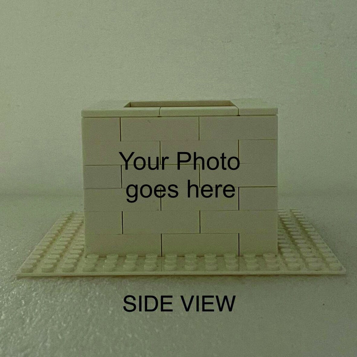 Personalised photo building block pen holder, custom photo brick stand , custom pencil holder, Corporate display set, birthday Gift, desk organizer
